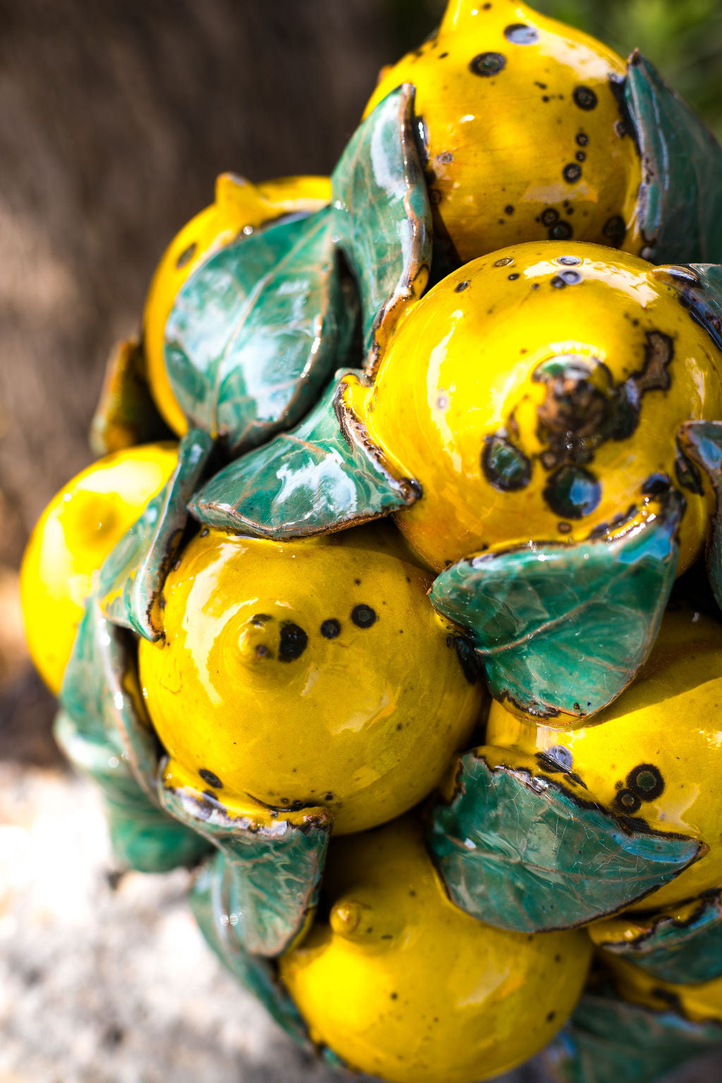 Citronskulptur 25 cm – Håndlavet siciliansk keramik | Nicola Mirenda