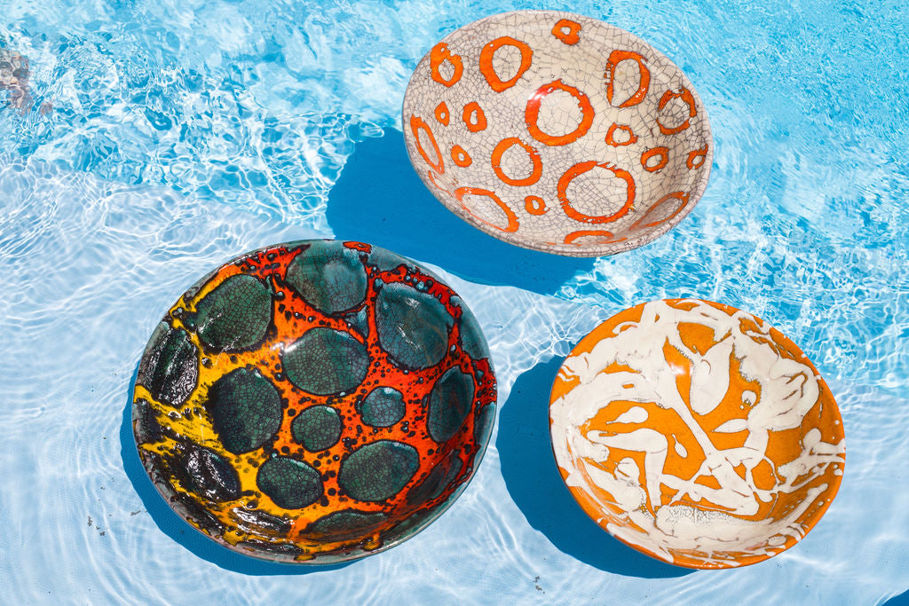 Siciliansk keramikfad – Turkis & Orange | Nicola Mirenda