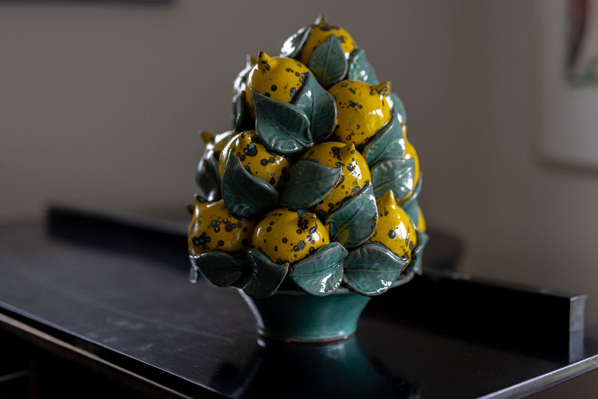 Citronskulptur – Håndlavet siciliansk keramik | Nicola Mirenda